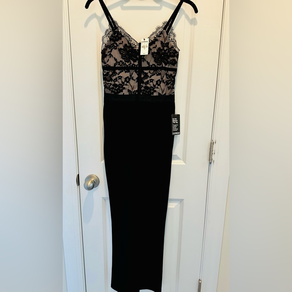 Black Lace Midi Jumper